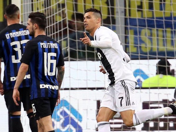 Cristiano Ronaldo marca ante el Inter su gol número 600