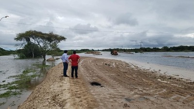 SEN apoya las tareas en Alberdi para desagotar zonas más bajas de la ciudad - ADN Paraguayo