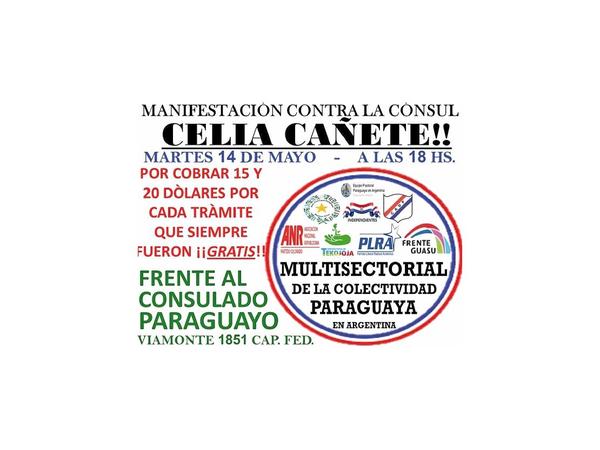 Consulado: Solicitan a Marito suspender cobro de aranceles