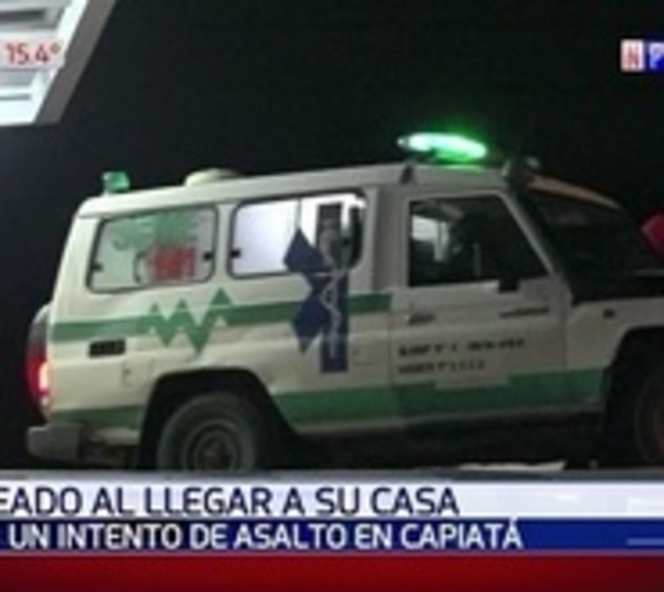 Regresaba a su vivienda y recibió un balazo - Paraguay.com
