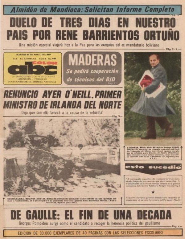 29 de abril de 1969 - Un Dia Como Hoy - ABC Color