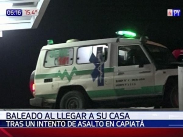 Ligó un tiro en el pecho mientras regresaba a su vivienda