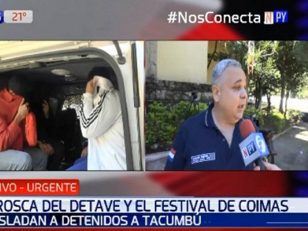 Trasladan a Tacumbú a detenidos por caso de coimas en Detave