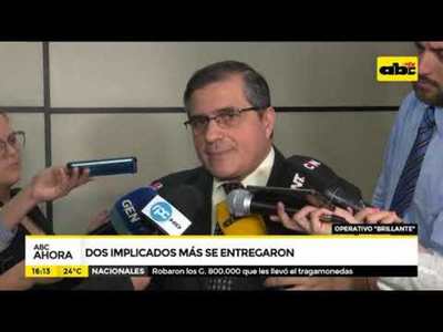Operativo Brillante: Dos implicados más se entregaron - Tv - ABC Color