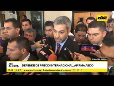 Suba del gasoil depende del precio internacional, afirma Abdo - Tv - ABC Color