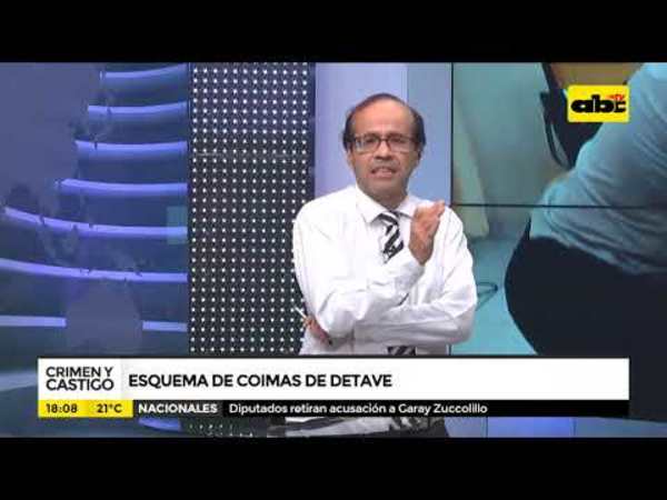 Desbaratan sistema de coimas en Detave - Tv - ABC Color