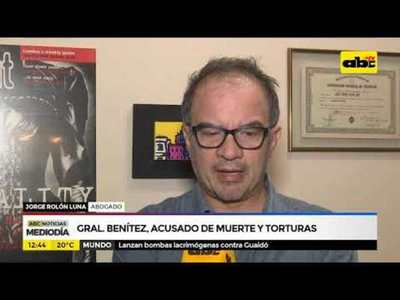 Gral. Benítez, acusado de muerte y torturas - Tv - ABC Color