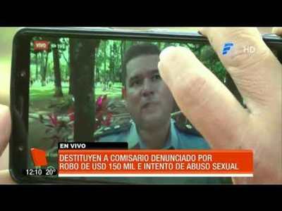 Destituyen a comisario denunciado por robo