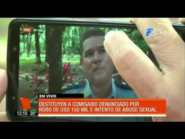 Destituyen a comisario denunciado por robo