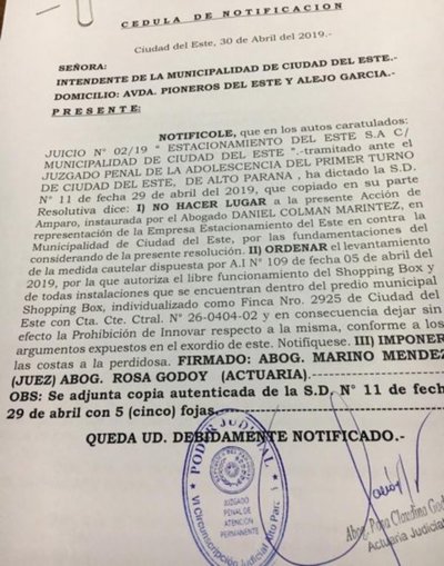 Juez levantó amparo a shopping Box | Paraguay en Noticias 