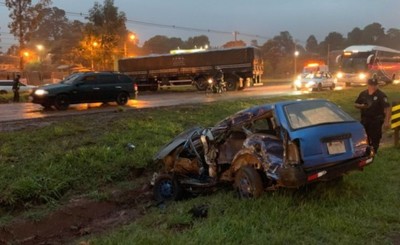 Grave accidente podría dejar a un conductor sin un pie