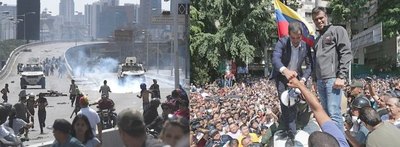 Venezolanos en las calles piden sacar a Maduro