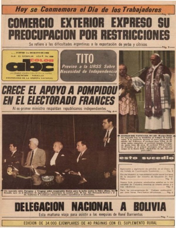 1 de mayo de 1969 - Un Dia Como Hoy - ABC Color