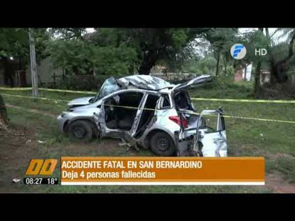 Accidente en fatal en San Bernardino