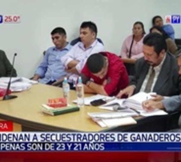 Condenan a más de 20 años a secuestradores de ganadero - Paraguay.com