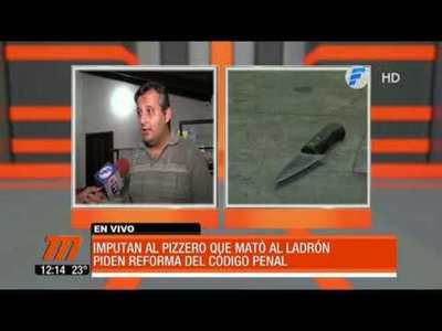 Imputan al pizzero que mató a ladrón