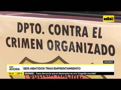 Seis abatidos tras enfrentamiento en Amambay - Tv - ABC Color