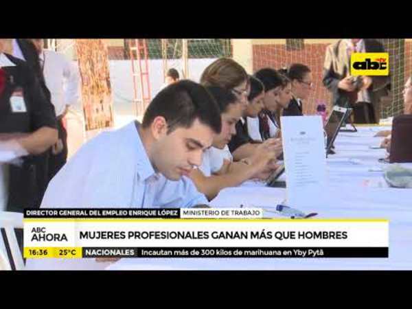 Mujeres profesionales ganan más que los hombres - Tv - ABC Color