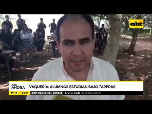 Estudian bajo taperas en Vaquería - Tv - ABC Color