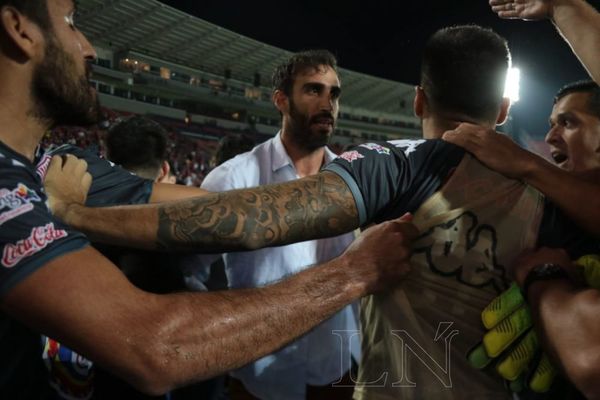 Los incidentes al final del partido