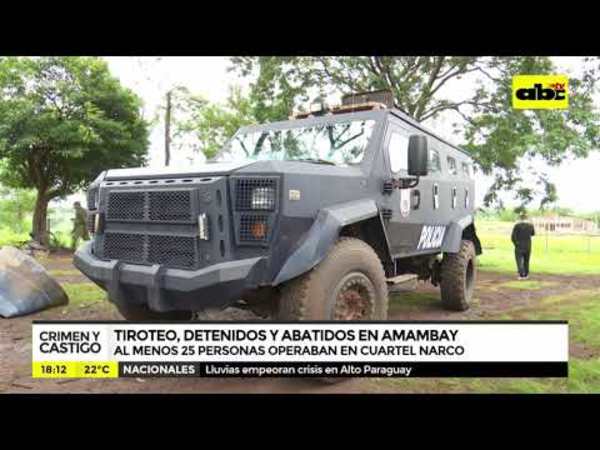 Tiroteo, detenidos y abatidos en Amambay - Tv - ABC Color