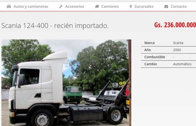 Camiones usados ingresan al país subvalorados para evadir impuestos - Edicion Impresa - ABC Color