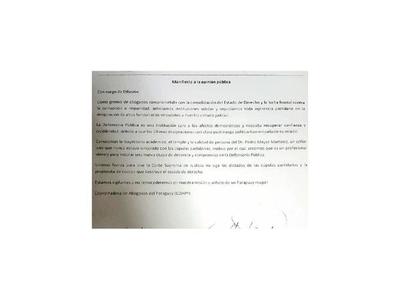 Exigen que termine   injerencia partidaria en Defensa Pública