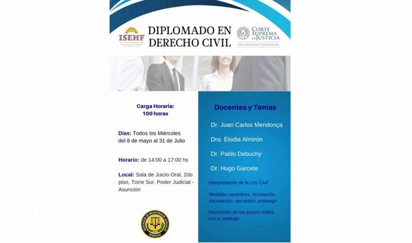 Se inicia Diplomado en Derecho Civil