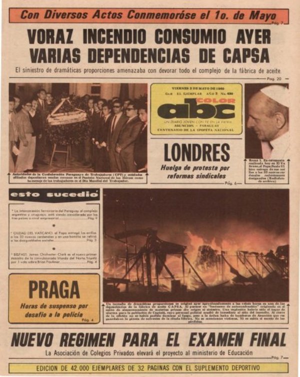 2 de mayo de 1969 - Un Dia Como Hoy - ABC Color