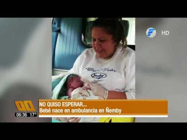 Bebé nace en ambulancia