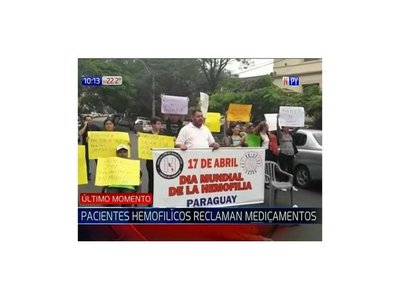Pacientes hemofílicos claman por medicamentos | Paraguay en Noticias 