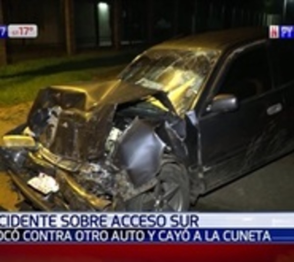 Violento accidente de tránsito deja dos heridos - Paraguay.com