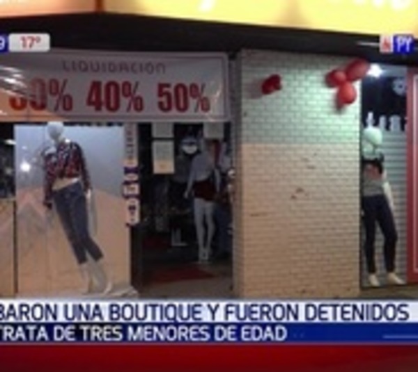 Adolescentes desvalijan una boutique en Asunción - Paraguay.com