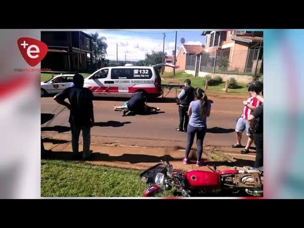 MUJER LESIONADA EN ACCIDENTE EN B° SAN ISIDRO