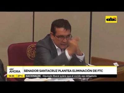 Senador Santacruz plantea eliminación de FTC - Tv - ABC Color