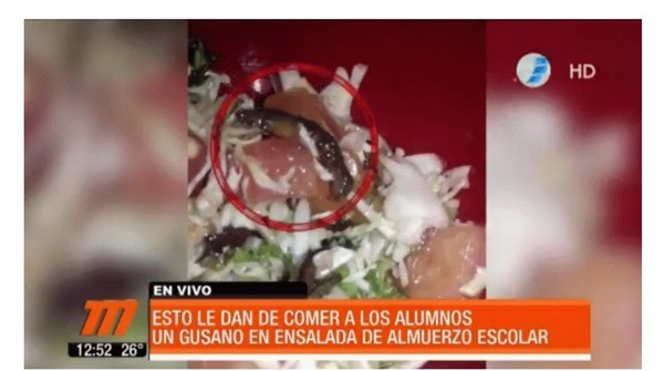 Almuerzo escolar: Encontraron un gusano en la comida - Digital Misiones
