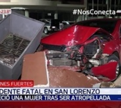 Atropelló y mató a una mujer tras perder el control de su auto - Paraguay.com
