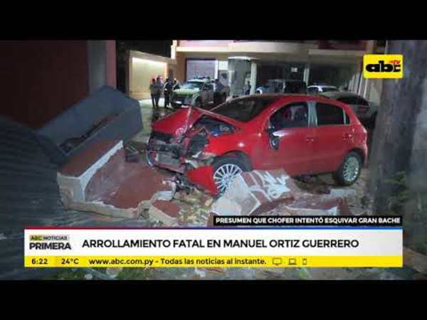 Arrollamiento fatal en Manuel Ortíz Guerrero - Tv - ABC Color