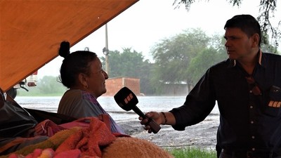 Pobladores abandonaron sus hogares tras inundación en el Chaco