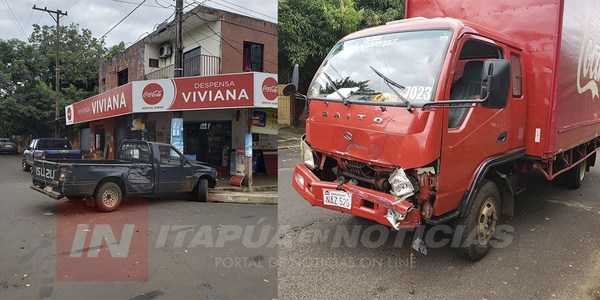 ACCIDENTE DEJA DAÑOS MATERIALES EN ENCARNACIÓN