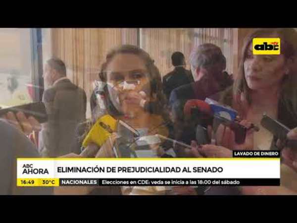 Eliminación de prejudicialidad se remite al Senado - Tv - ABC Color