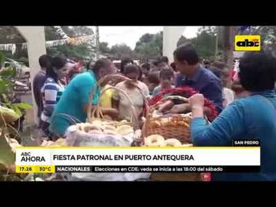 Fiesta patronal en Puerto Antequera - Tv - ABC Color