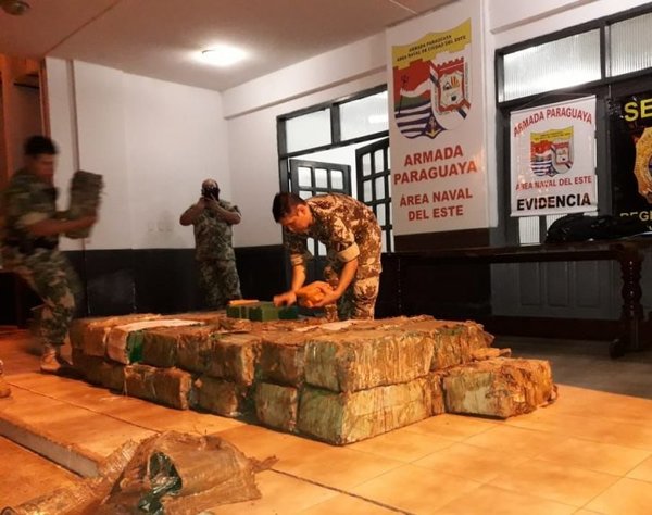 Hallan 874 kg de droga en un puerto clandestino - Nacionales - ABC Color