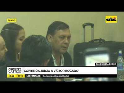 Continúa juicio a Víctor Bogado - Tv - ABC Color