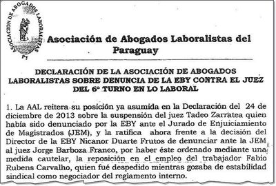 Ley laboral y la libre interpretación - Edicion Impresa - ABC Color