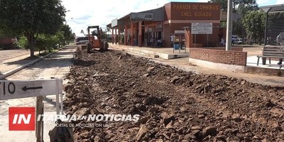 INICIAN TRABAJOS PARA ASFALTAR DE 20 CUADRAS EN CNEL. BOGADO.