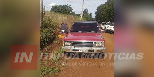 DELINCUENTES ABANDONAN CAMIONETA EN SAN LUIS DEL PARANÁ