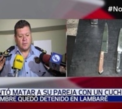 Detienen a hombre que intentó apuñalar a su pareja - Paraguay.com