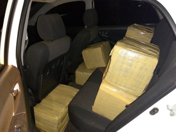 Joven detenido por transportar casi 200 kilos de supuesta marihuana