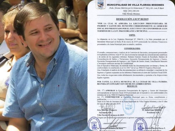 Villa Florida: Aprueban ejecución presupuestaria de Michell Flores - Digital Misiones